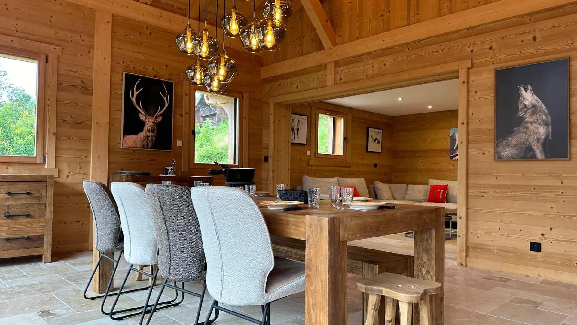 Grand Chalet 5 Chambres, Calme, Proche Commerces, Babyfoot, Appareils Raclette Et Fondue - Fr-1-624-165 Verchaix