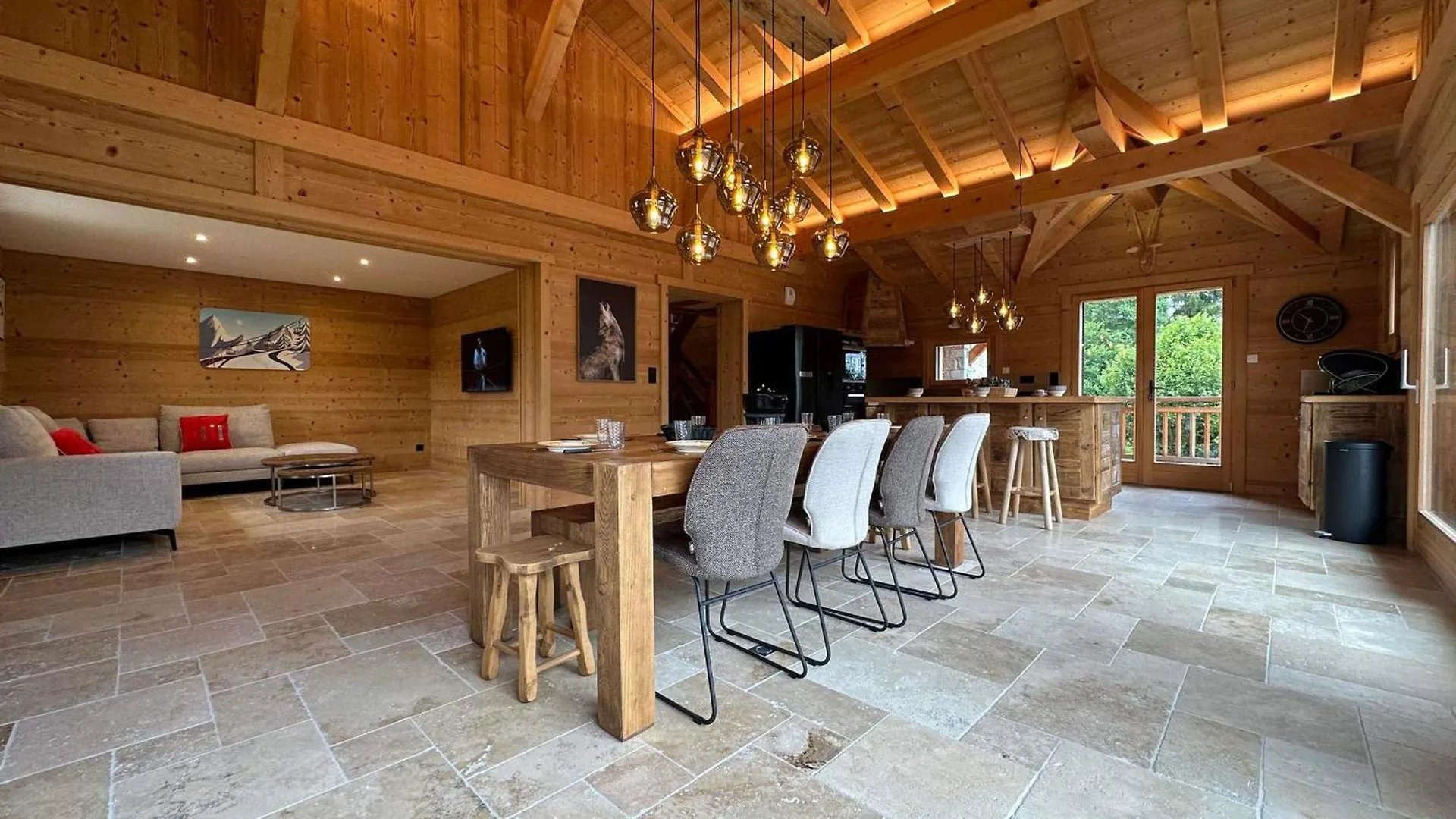 Grand Chalet 5 Chambres, Calme, Proche Commerces, Babyfoot, Appareils Raclette Et Fondue - Fr-1-624-165 Verchaix